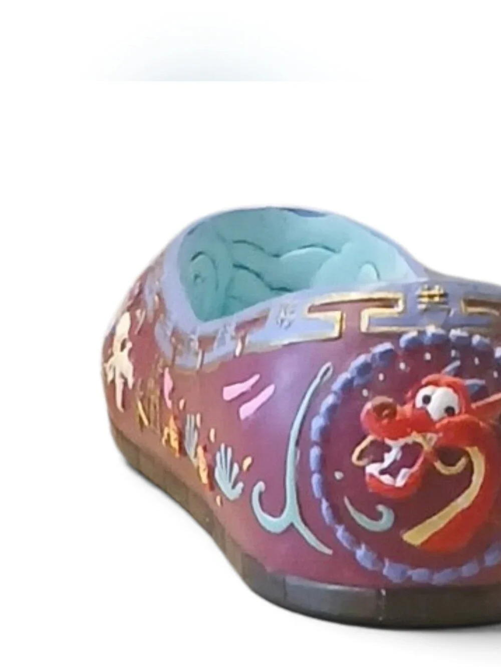 Vintage Mulan Decorative Ceramic Little Shoe